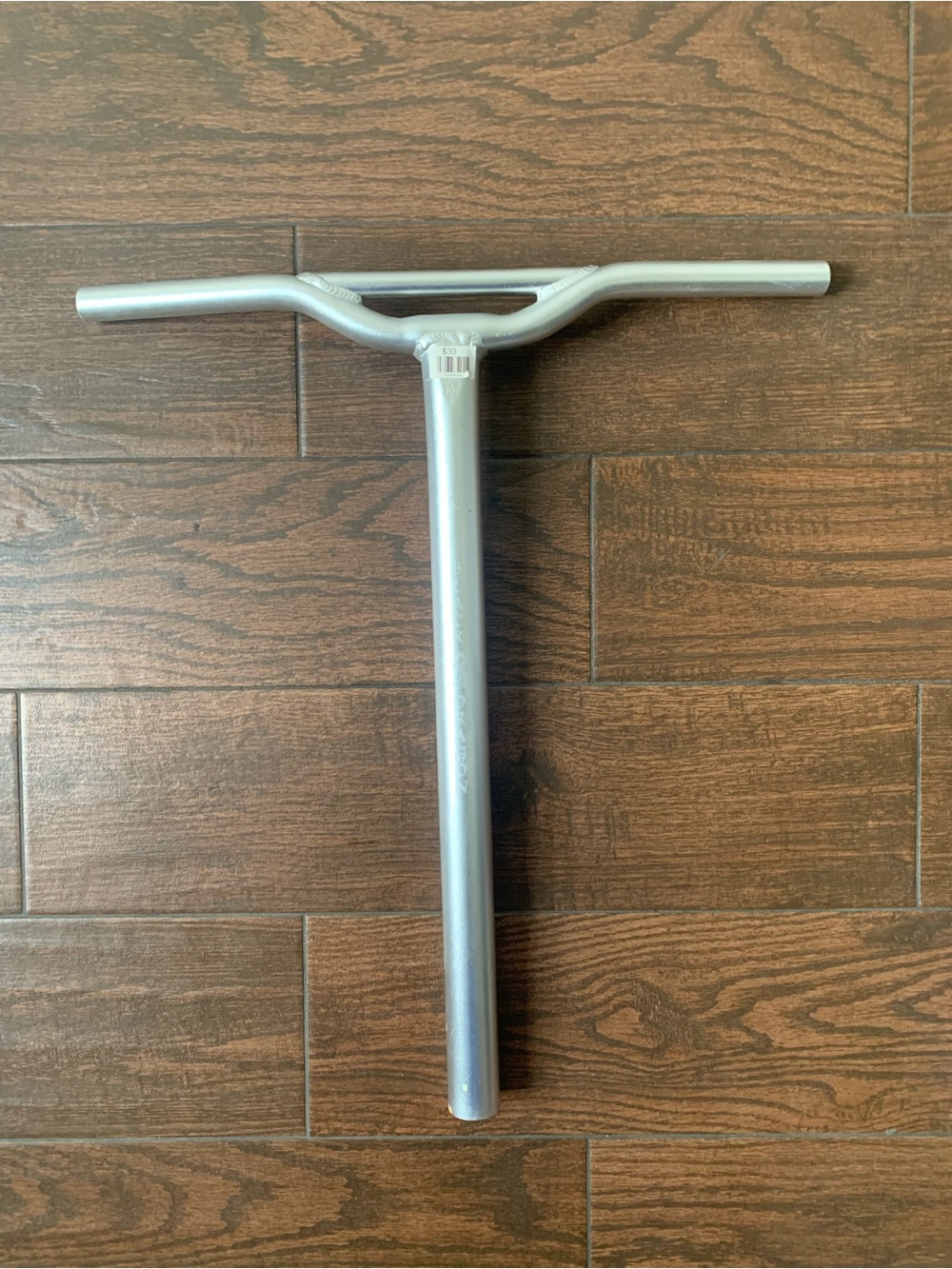 Silver T-Bar Scooter Handlebar